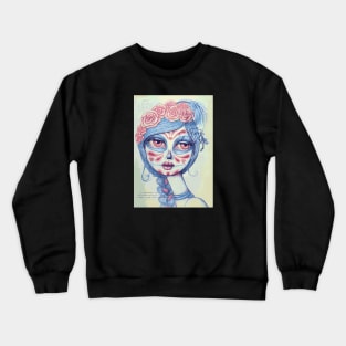 Sugar Skull Girl 3 of 3 Crewneck Sweatshirt